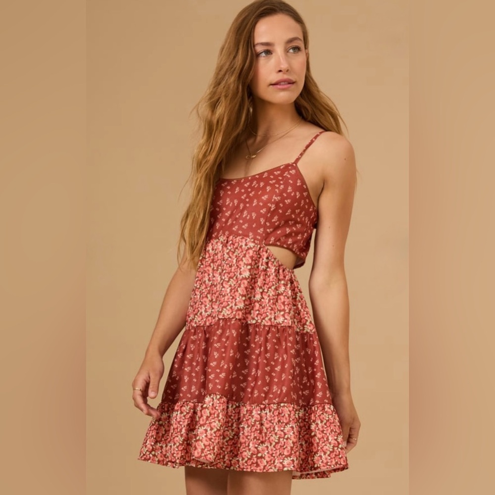 Altar’d State Jessany Floral Mini Dress XXSmall